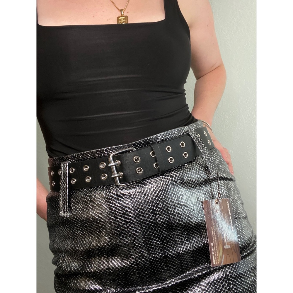 NWT vintage raw edge Chromestar skirt - Picture 2 of 7